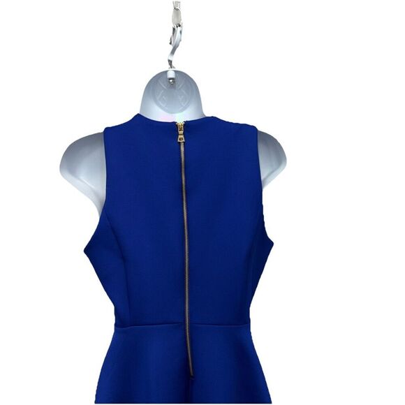 Milly for Design Nation Scuba Skater Dress Size 8 Sapphire Blue Fit and Flare - Picture 5 of 9